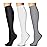 WITHYOU 3 Pairs Compression Socks for Women & Men 15-20 mmHg,Best Support for Nurses Running Hiking