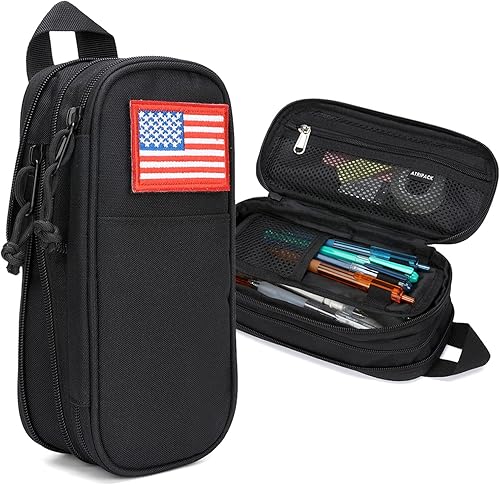 ATRIPACK - Estuche para lápices de gran capacidad, organizador táctico de almacenamiento grande, bolsa de herramientas pequeñas, estuche para