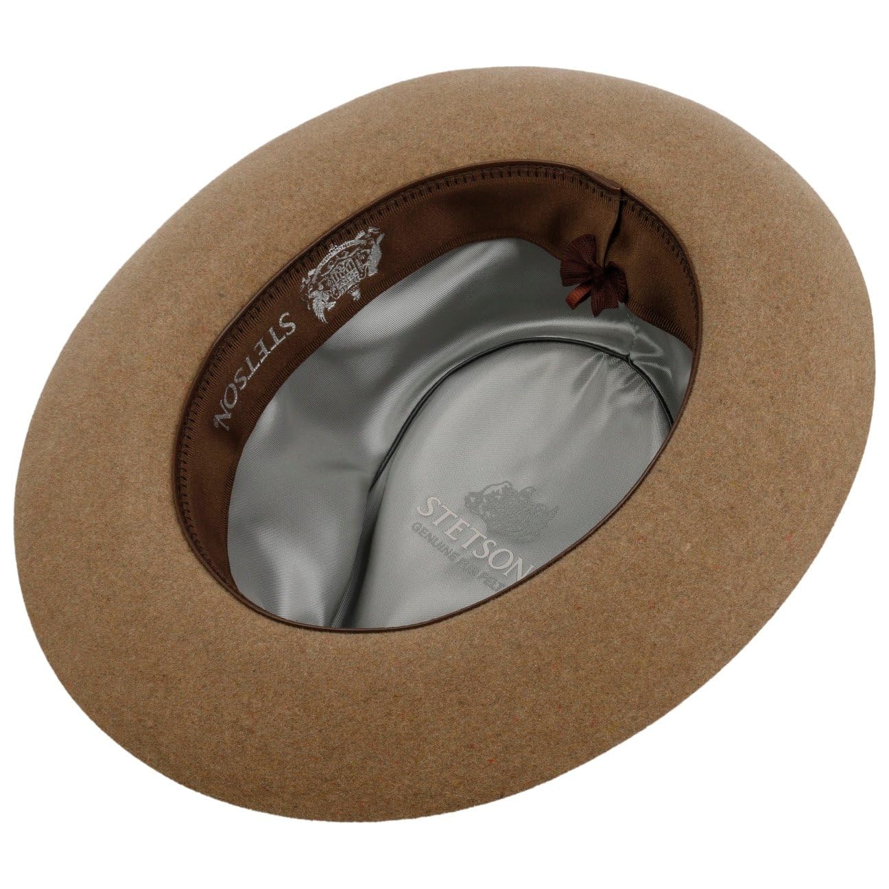 Stetson Bellingford Sombrero Fedora Fieltro de Pelo con Banda de Tela Hecho en la UE Hombre Otono Invierno