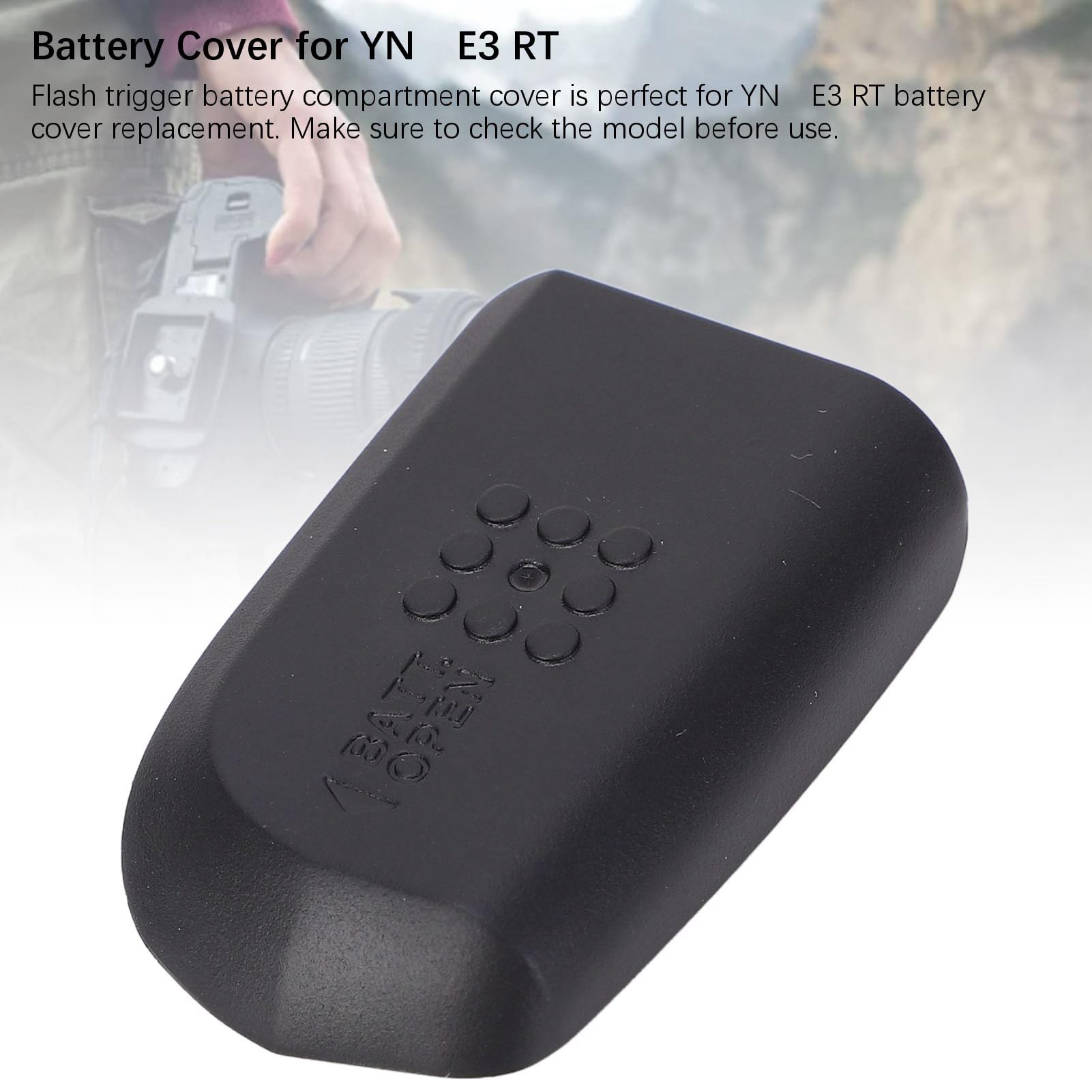 Couvercle De Porte De Batterie Pour Flash YN-E3 RT - Remplacement ABS, Ajustement Sécurisé, Installation Précise