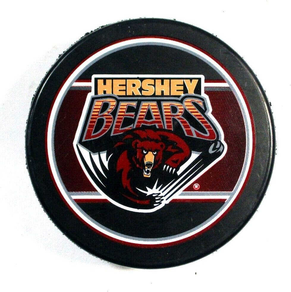 Hershey Bears Logo Centered Bear Attack Official AHL Collectible Hockey Puck
