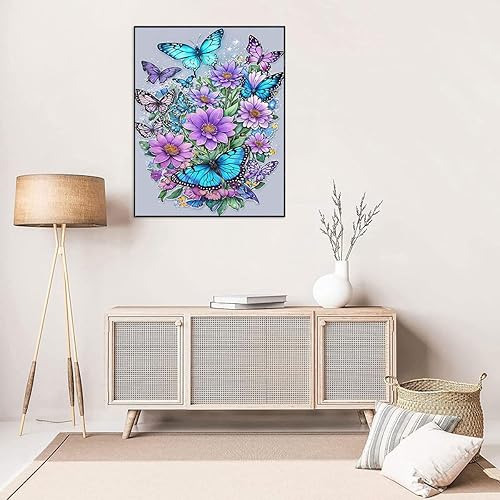 Miniatura 10 de Moonlight - Kits de punto de cruz con estampado de cascada  Paisaje de naturaleza estrellado Paisaje de aguja para principiantes adultos patrones