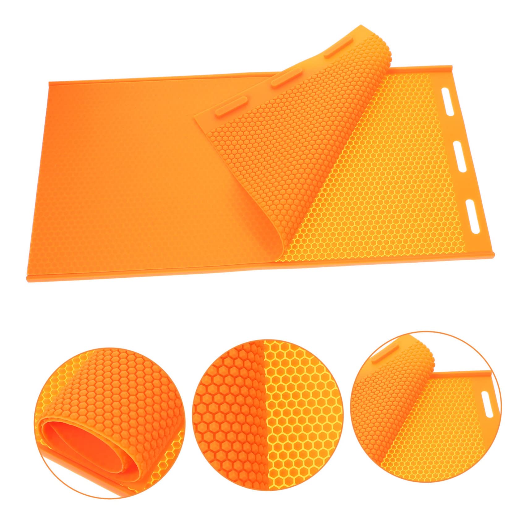 SUPVOX Stampo in Silicone per Foglio di Cera d Api Design a Nido d Ape, Comodo e Portatile per Uso Fai da Te e Artigianato Apistico