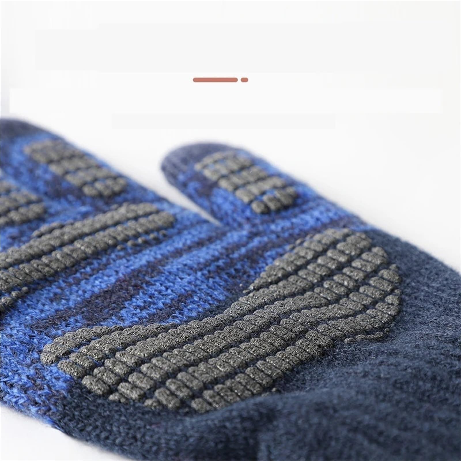 Guantes de Invierno for Hombre, Guantes cálidos de Punto de Gran tamaño, Guantes Gruesos de Ciclismo for Oficina Masculina(Red)