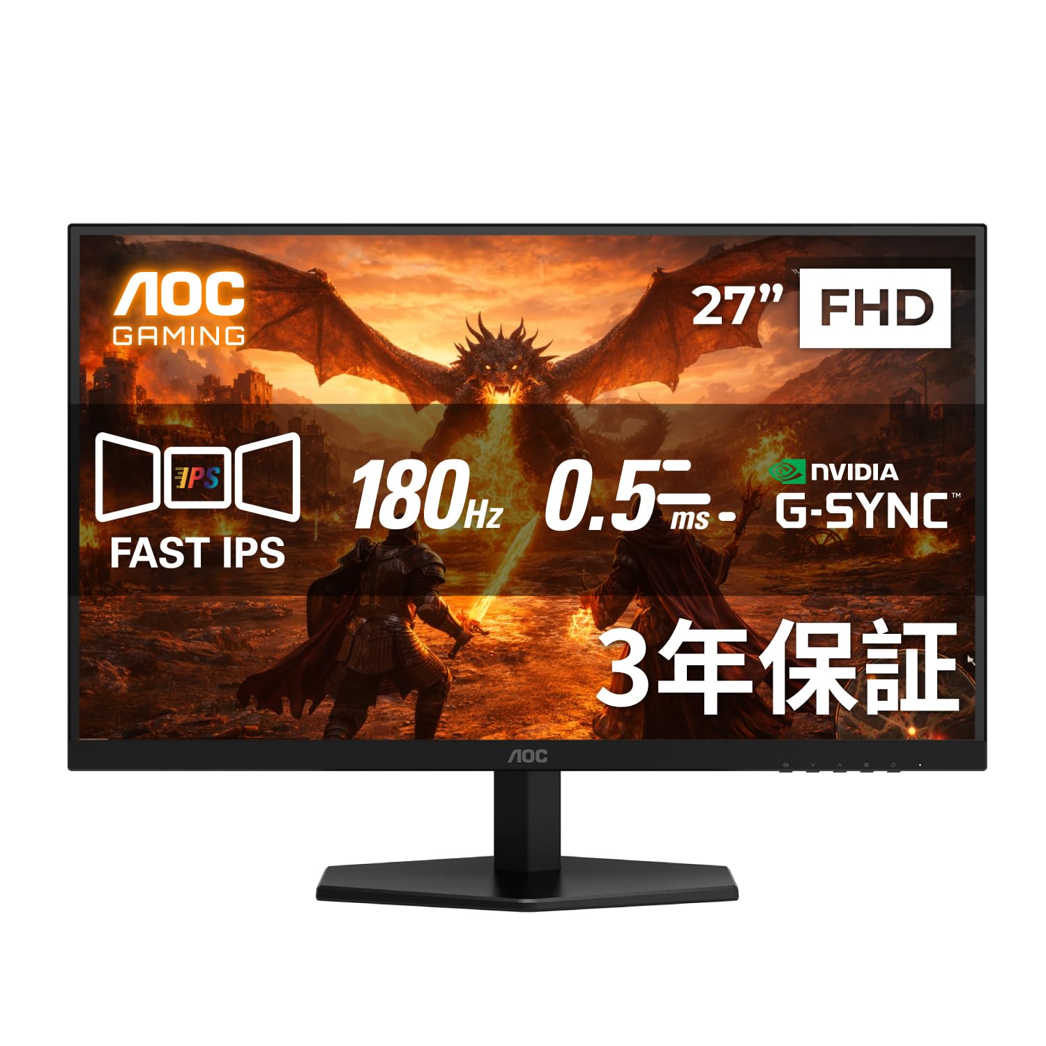 Amazon.co.jp: 【Amazon.co.jp 限定】AOC ゲーミングモニター 27G42E