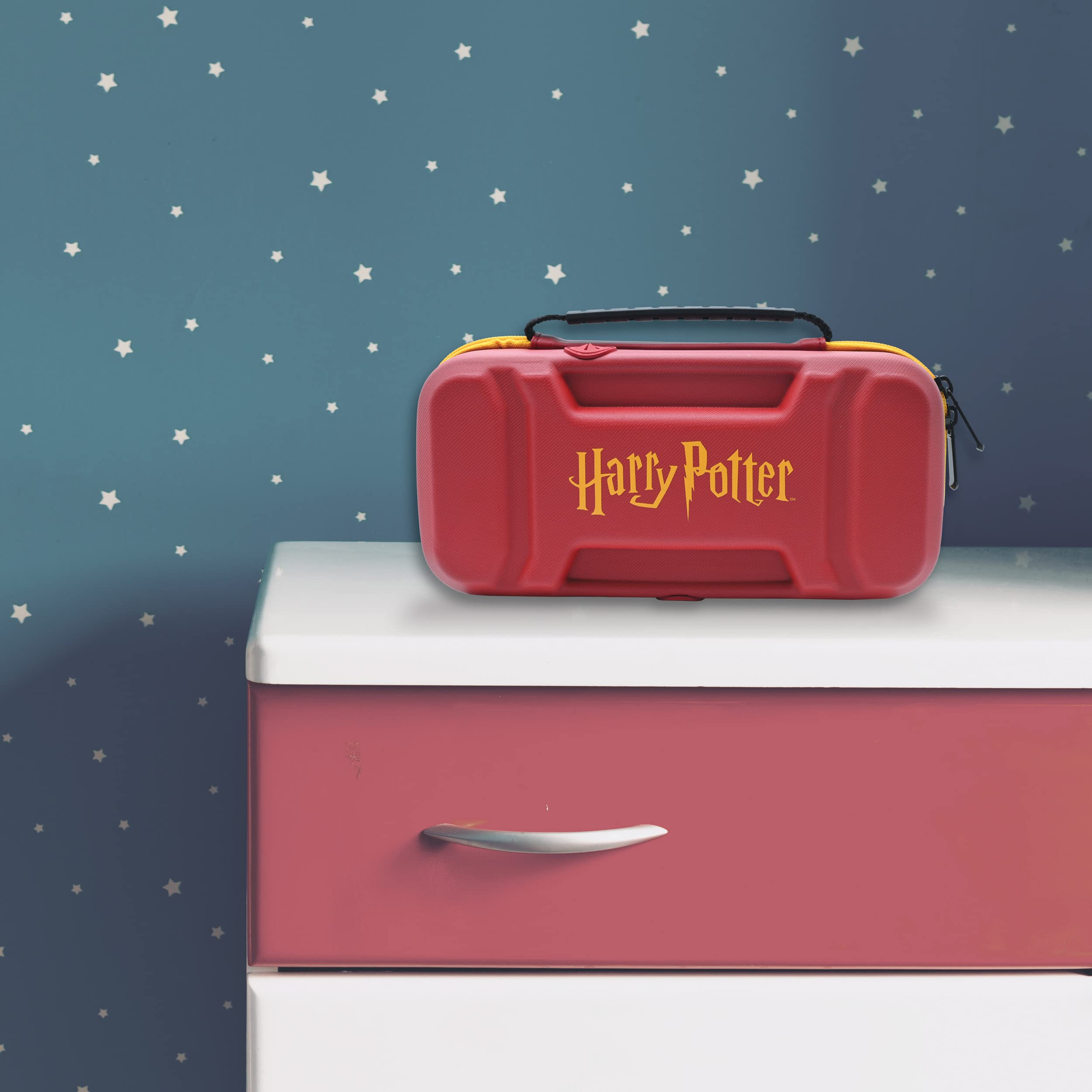 Lexibook, Harry Potter, Funda Protectora para Consola y Accesorios, A Prueba de Golpes, Rojo, MFA62HP