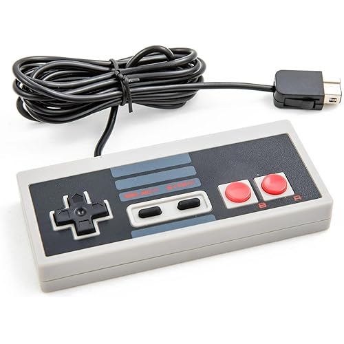TheKidMall Wired Controller compatible with Nintendo NES Classic Mini Edition Video Game Console Only | Extra Long 6’ Cable with 6-Pin Connector (1 Controller)