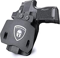 Vista 9 de WARRIORLAND Funda OWB Kydex con corte óptico, ajuste seleccionado para Glock 17/19/19X/43/43X MOS, sin riel 1911, Hellcat/Hellcat Pro, Taurus