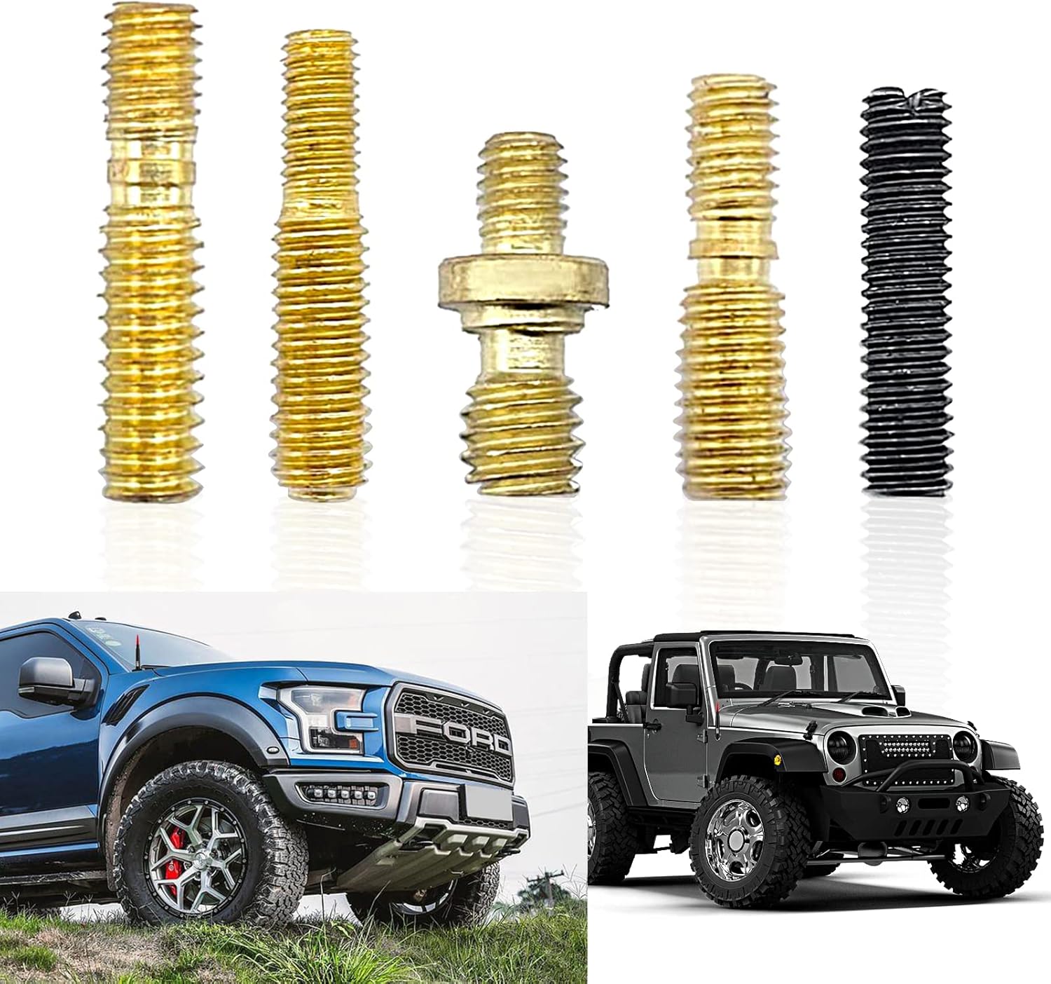 Ajxn Pack5 Car Antenna Screws, Truck Bullet Antenna Accessories, Antenna Adapter