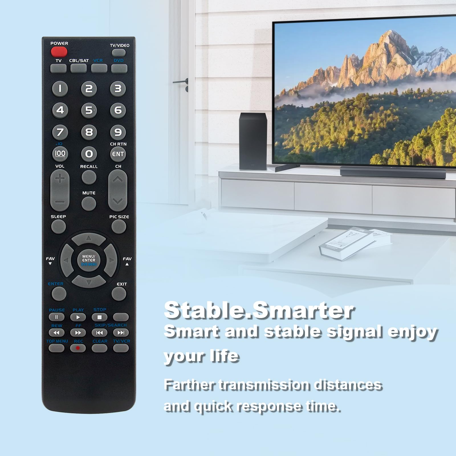 VINABTY CT-8527 Telecomando Sostitutivo Per TV Toshiba LED – Compatibile Con 24W1863DA, 28W1863DA, 32W1863DA, 24W1963DG