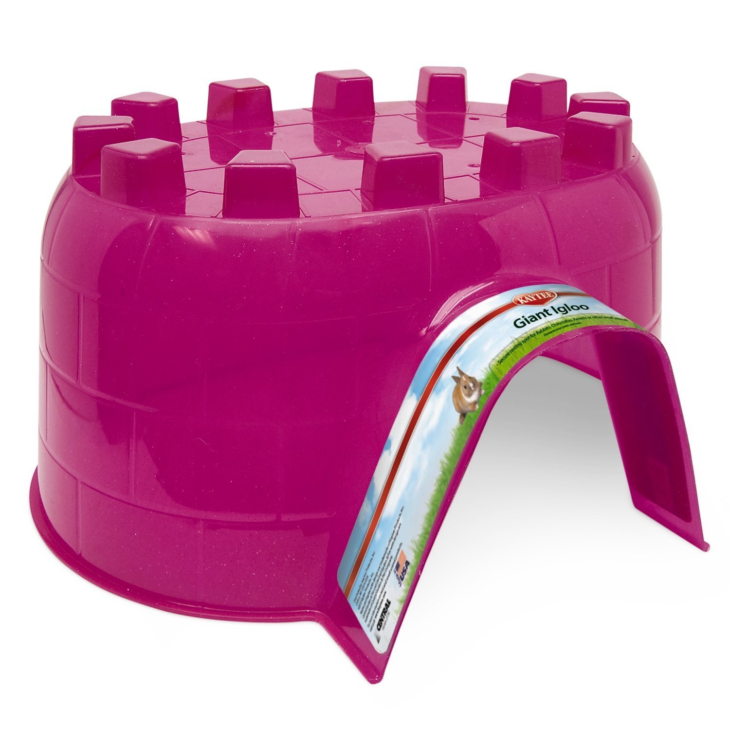 Kaytee Igloo Habitat Hideout for Hamster, Gerbil, Rat, Giant