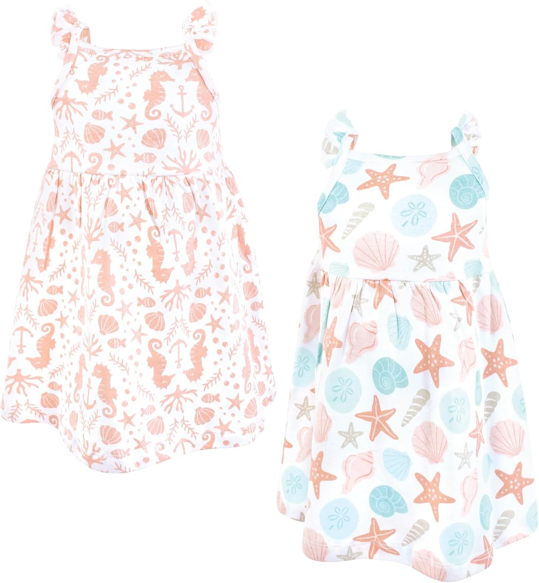 Vestidos sin mangas Luvable Friends Hudson para bebé, 2 pzas