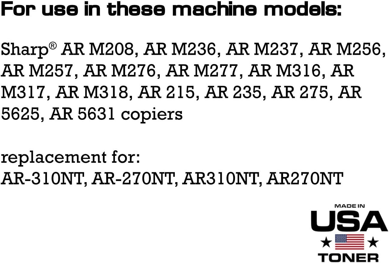 Buy MADE IN USA TONER Compatible Replacement for Sharp AR-310NT AR