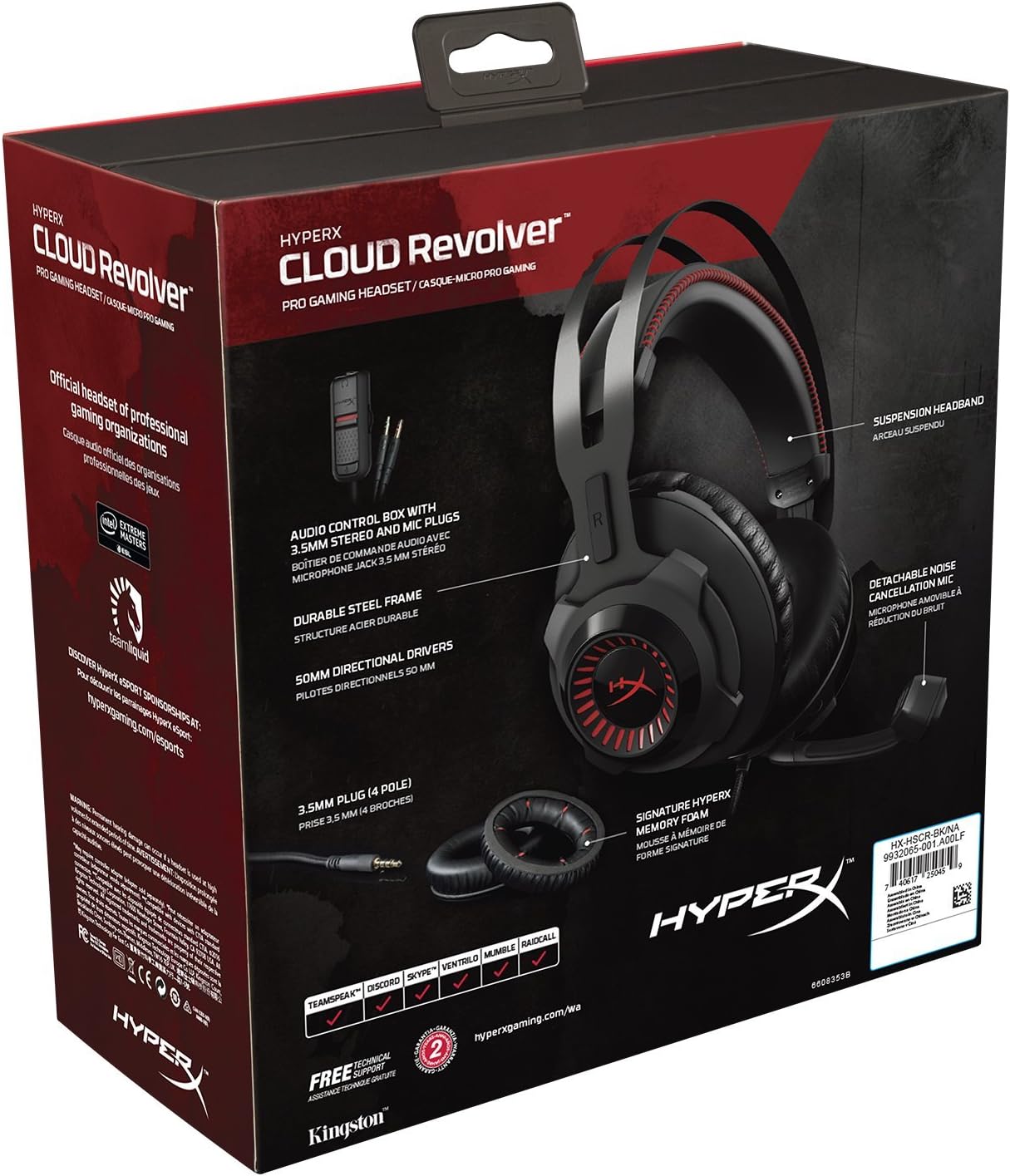 HyperX Cloud Revolver Gaming Headset for PC & PS4 (HX-HSCR-BK/NA)