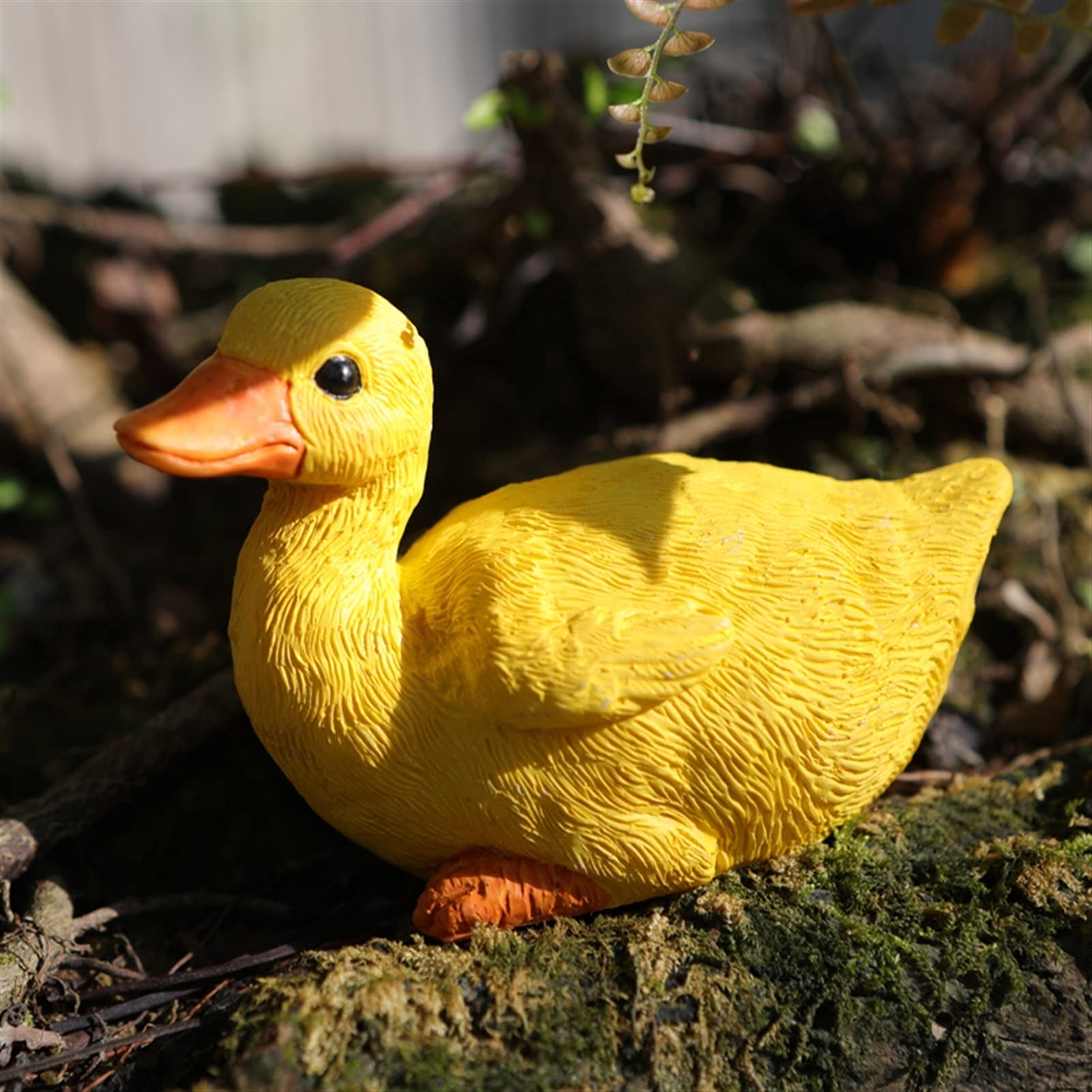 Amazon.com : ZXHStore Realistic Yellow Duck Garden Statue Resin