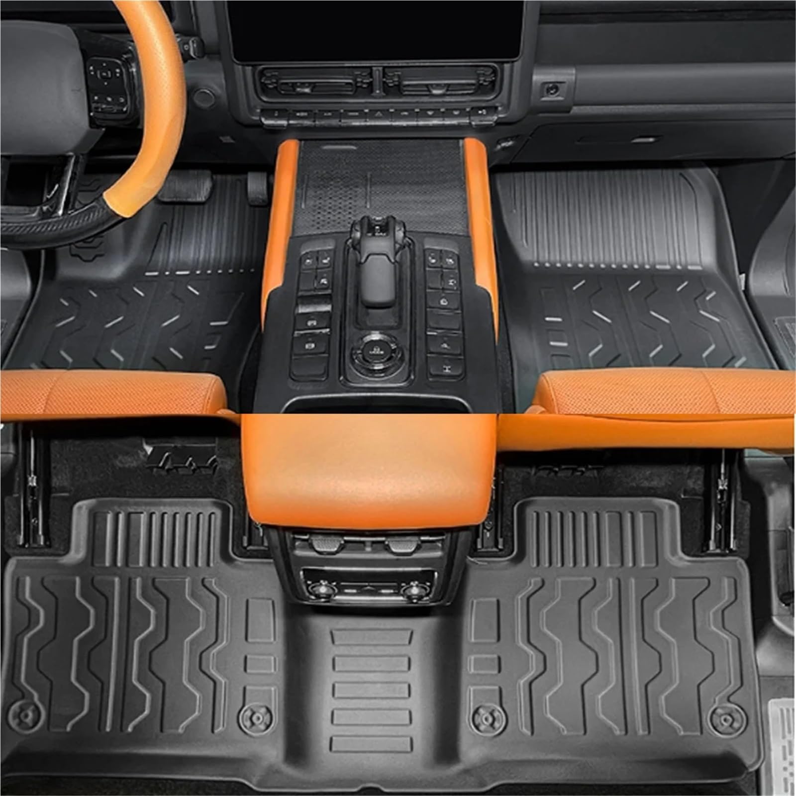 Car Floor Mats Compatible with Haval H9 2024 2025 All Weather Protective Waterproof Anti-Slip Front Rear Cargo Liner — view 5