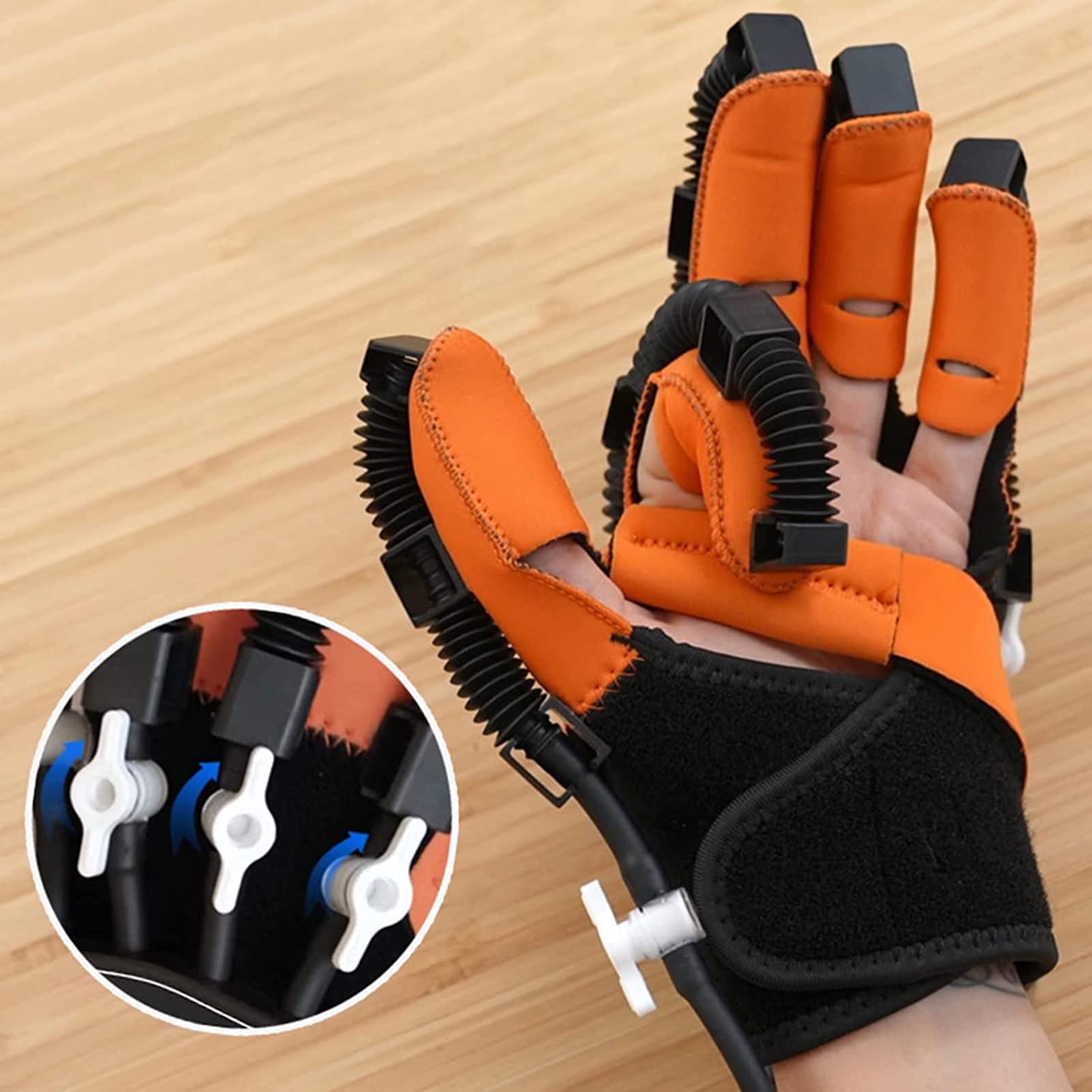 Dispositivo De Entrenamiento De Rehabilitación De Dedos, Guantes De Robot De Rehabilitación, Guantes De Asistencia Para Férulas De Mano, Para Pacientes Con Hemiplejía Por Accidente Cerebrovascular