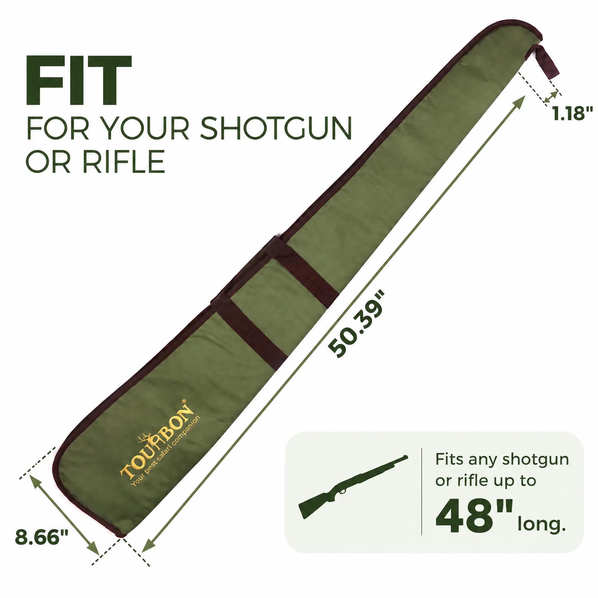 Amazon.co.jp: TOURBON ガンケース 狩猟銃用 600Dナイロン製 ショット