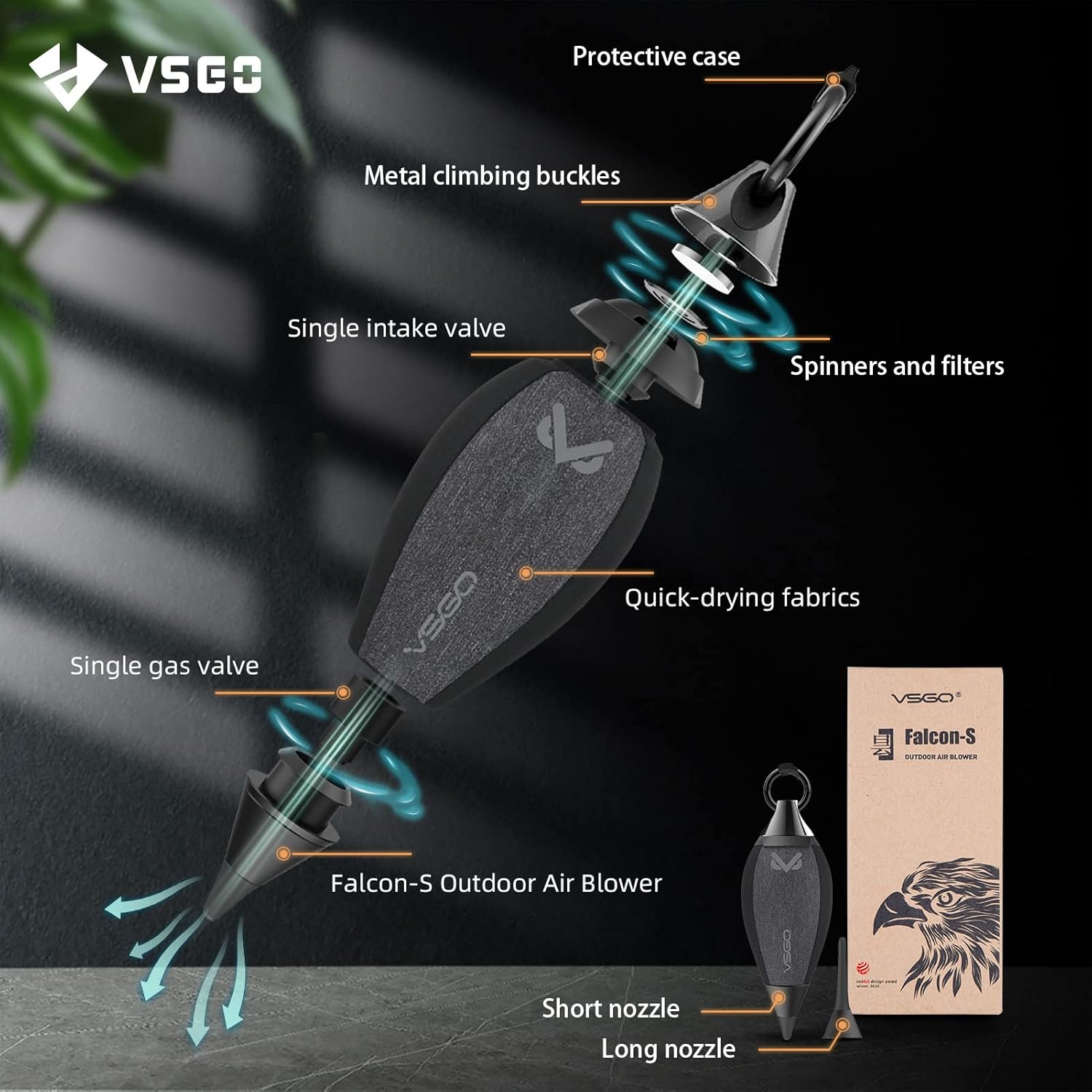 70% Off Everything VSGO V-B03E Falcon-S Outdoor Air Blower V-B03E with Dust Filter Two Replaceable Short Long Nozzles for Camera Lens Sensor CCD CMOS Cleaning Super Big Clearance! VSGO V-B03E Falcon-S Outdoor Air Blower V-B03E with Dust Filter Two Replaceable Short Long Nozzles for Camera Lens Sensor CCD CMOS Cleaning