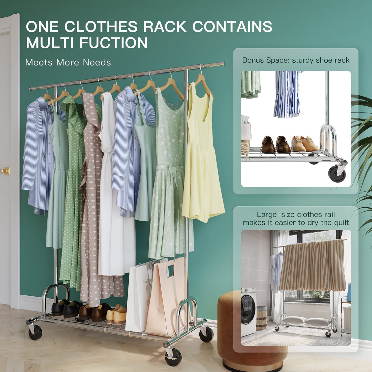 Buy Raybee Clothes Rack Heavy Duty Clothing Racks for Hanging Clothes