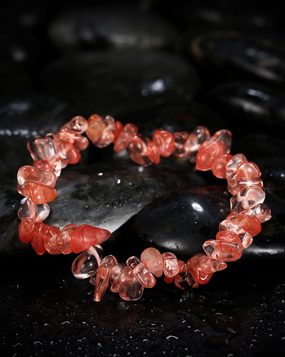 Young & Forever Gift Agate Healing Bracelet for Women and Girls (Red) 2