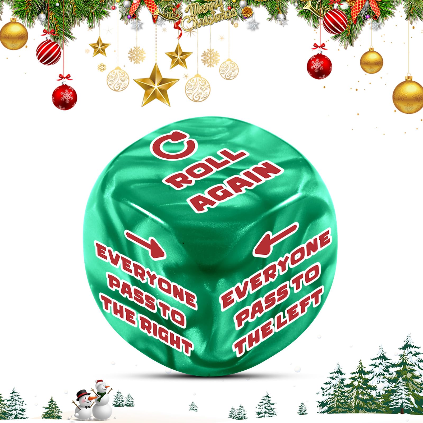 Valentine Dice Santa Swap Gift Exchange Dice for Women Men Adults Christmas Exchange Dice Games Stocking Stuffers for Friends Christmas Party Gifts for Family Valentines Dices for Her Him