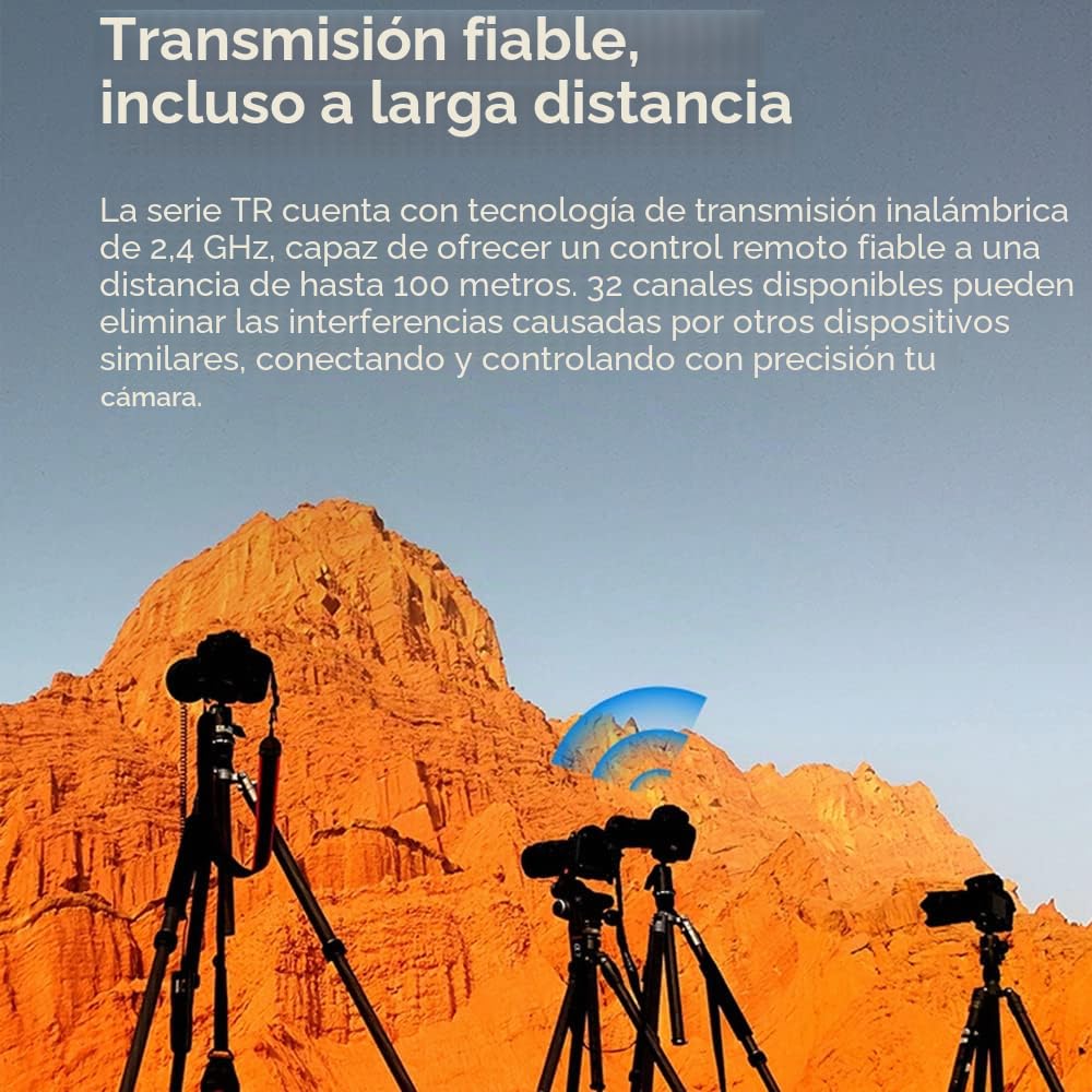 Godox TR-C1 2.4G Temporizador inalámbrico Disparador Remoto Control Remoto Distancia con Cable de Bloqueo TR-C1 Reemplazo para Canon 90D/ 80D, PENTAX K5/ K7, Samsung GX-1L/GX-1S, Contax N1/NX