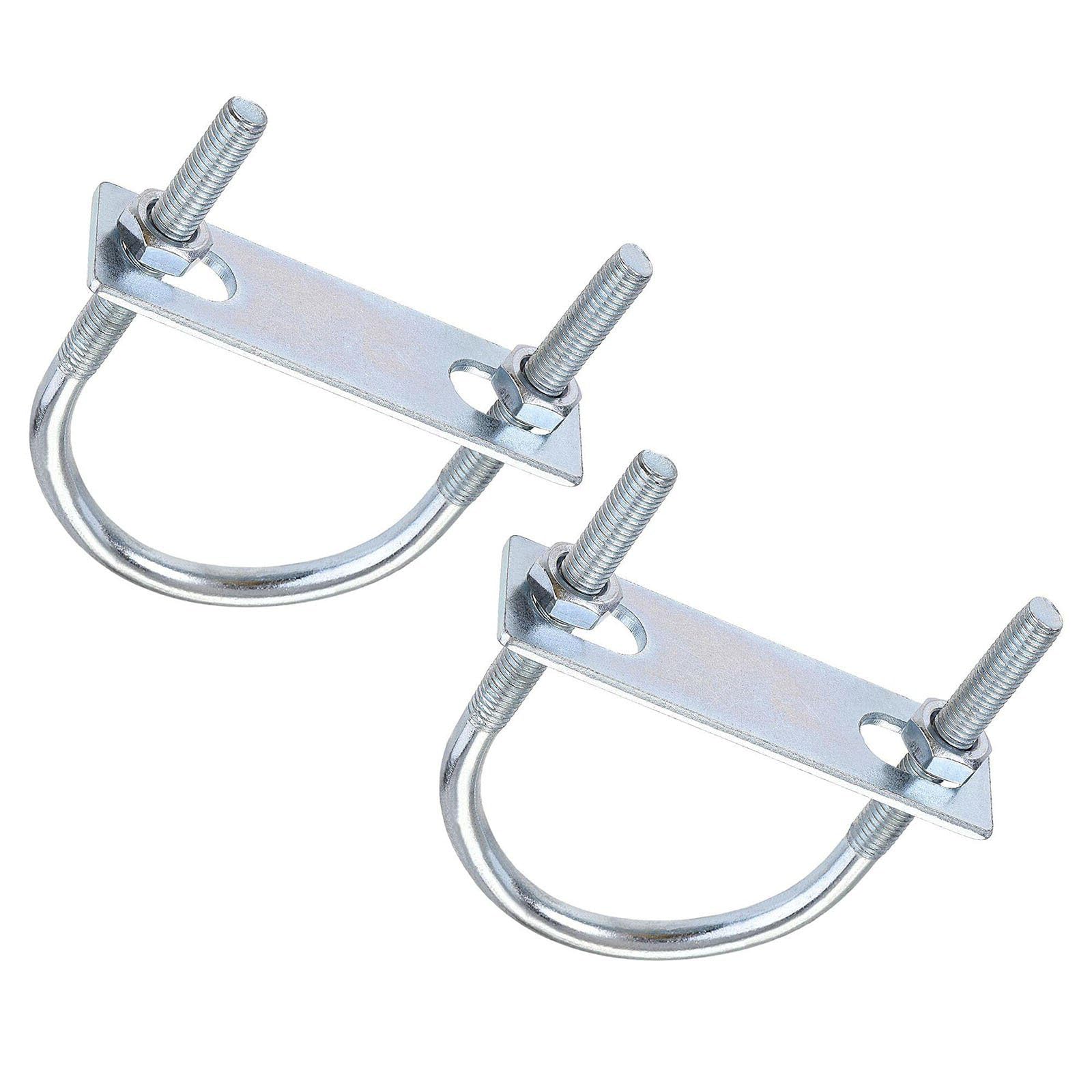 ROWORKX 2Sets Round U Bolts, M8x60x100mm Stainless Steel U Shape Bolts, U Clamp Bolt with Nut