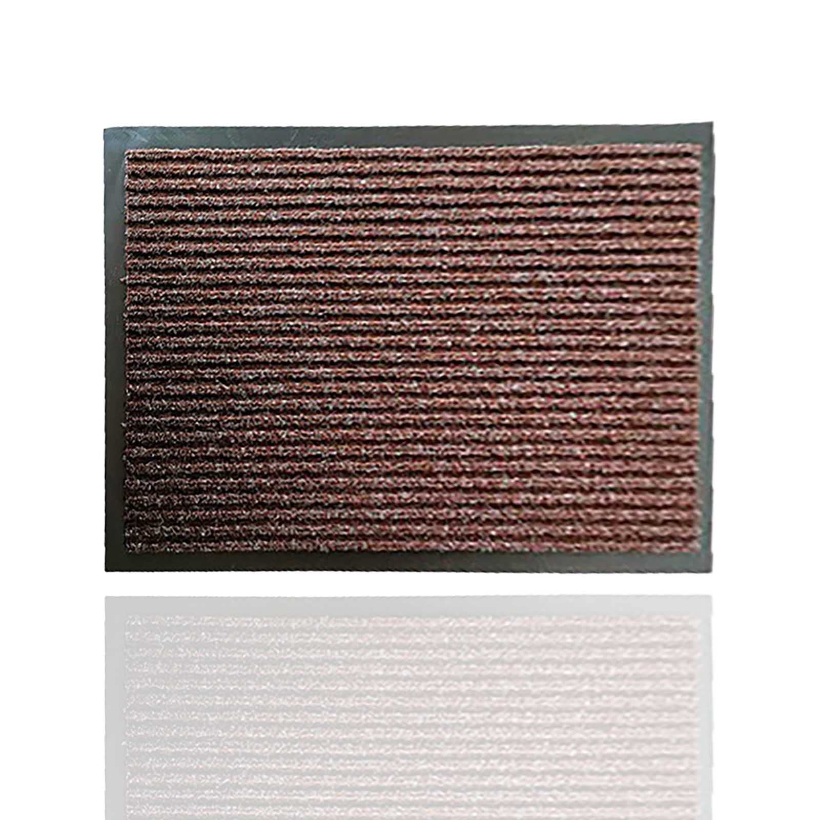 Yaldram Heavy Duty Non Slip Rubber Barrier Mat, Non Slip Rubber Rug Washable Light Weight Heavy Duty- Floor Mats, Multipurpose Mat for Kitchen, Entryway, Hallway, Home Office (66 X 185cm, BROWN)