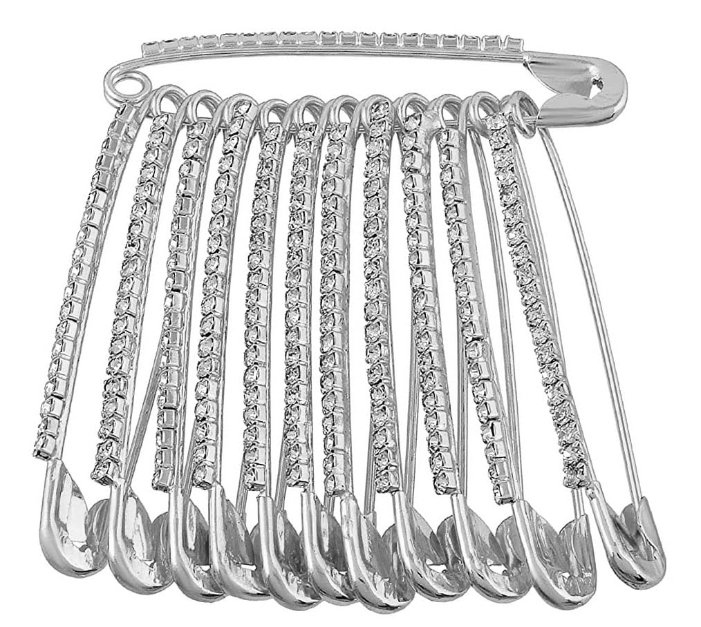 See full amazon price history chart for VAMA FASHIONS Diamond Silver Safety saree pin Brooch for Sari Plates pallu lehanga Draping Sadi women VAMA FASHIONS Diamond Silver Safety saree pin Brooch for Sari Plates pallu lehanga Draping Sadi women (B09PJKTV2Z) Amazon Price History, Amazon Price Tracker