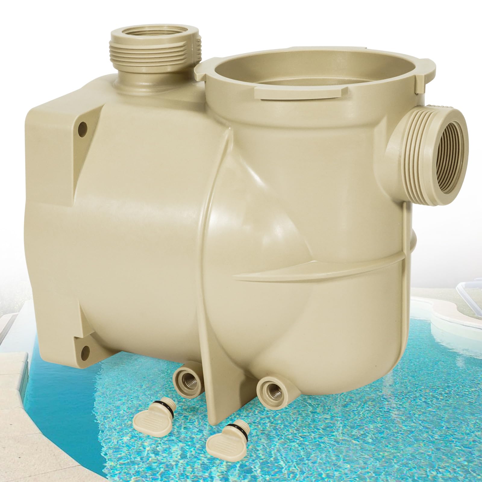 350089 inground pool and spa booster pump body housing compatible with pentair superflo vs volute 1.5hp ec-342001, vst 342002, 1.1thp 348190 115/208-230v, 1hp ec-348190