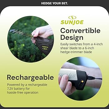 Amazon.com : Sun Joe HJ604C 7.2-Volt Cordless Grass Shears and