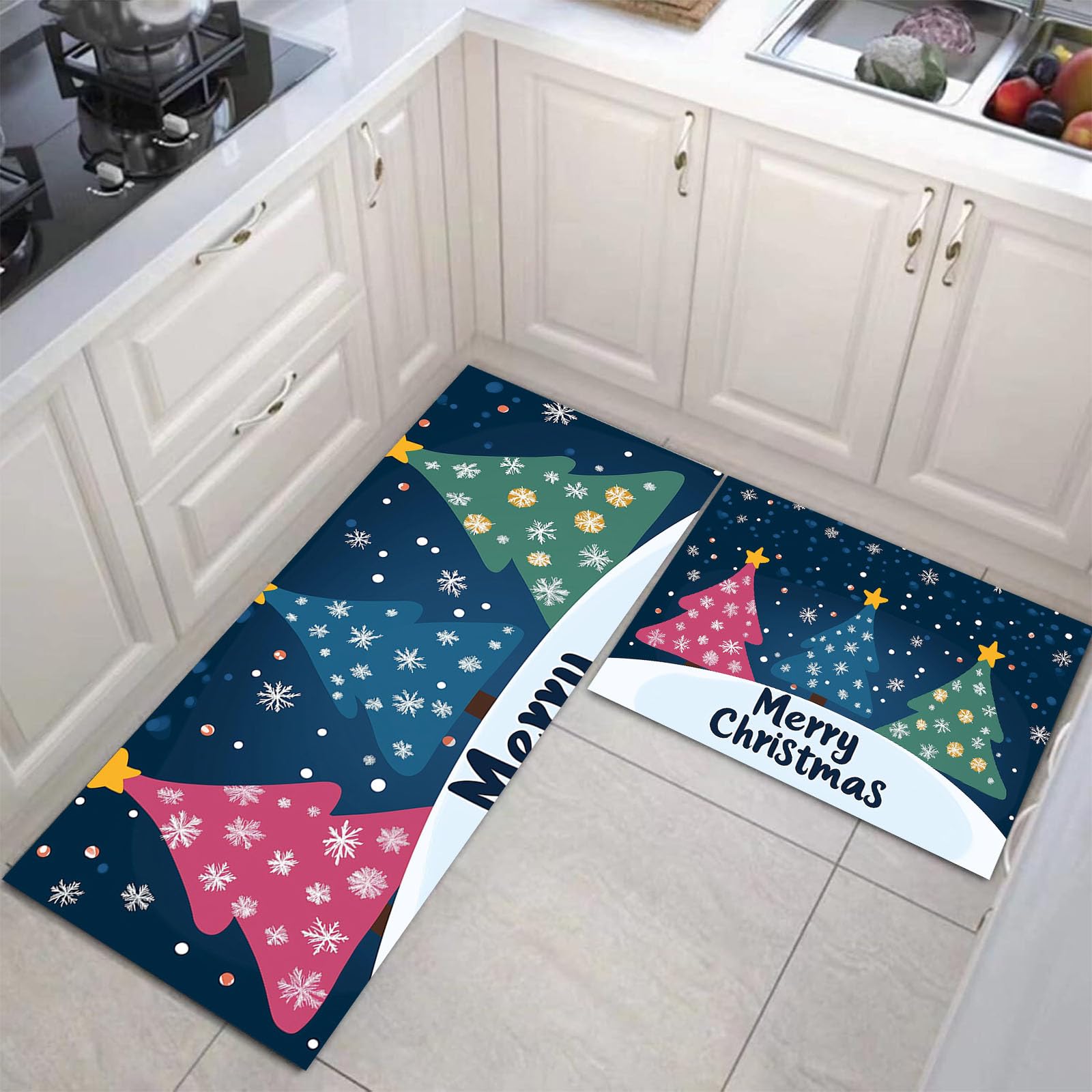 Alfombras de cocina para evitar resbalones y suelo mojado en las cenas de Navidad