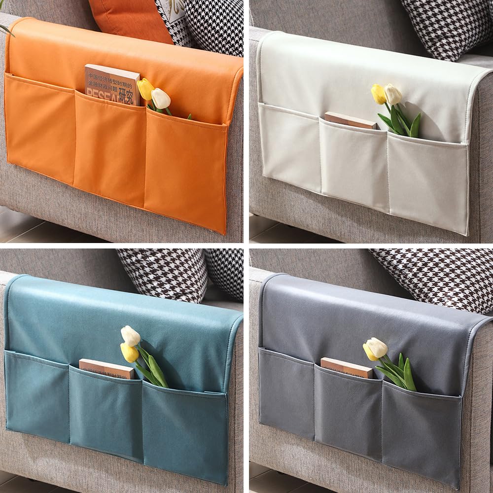 Organizador Da Divano Con 6 Tasche: Il Salvaspazio Perfetto Per Telecomando, Tablet E Riviste (Grigio Chiaro)
