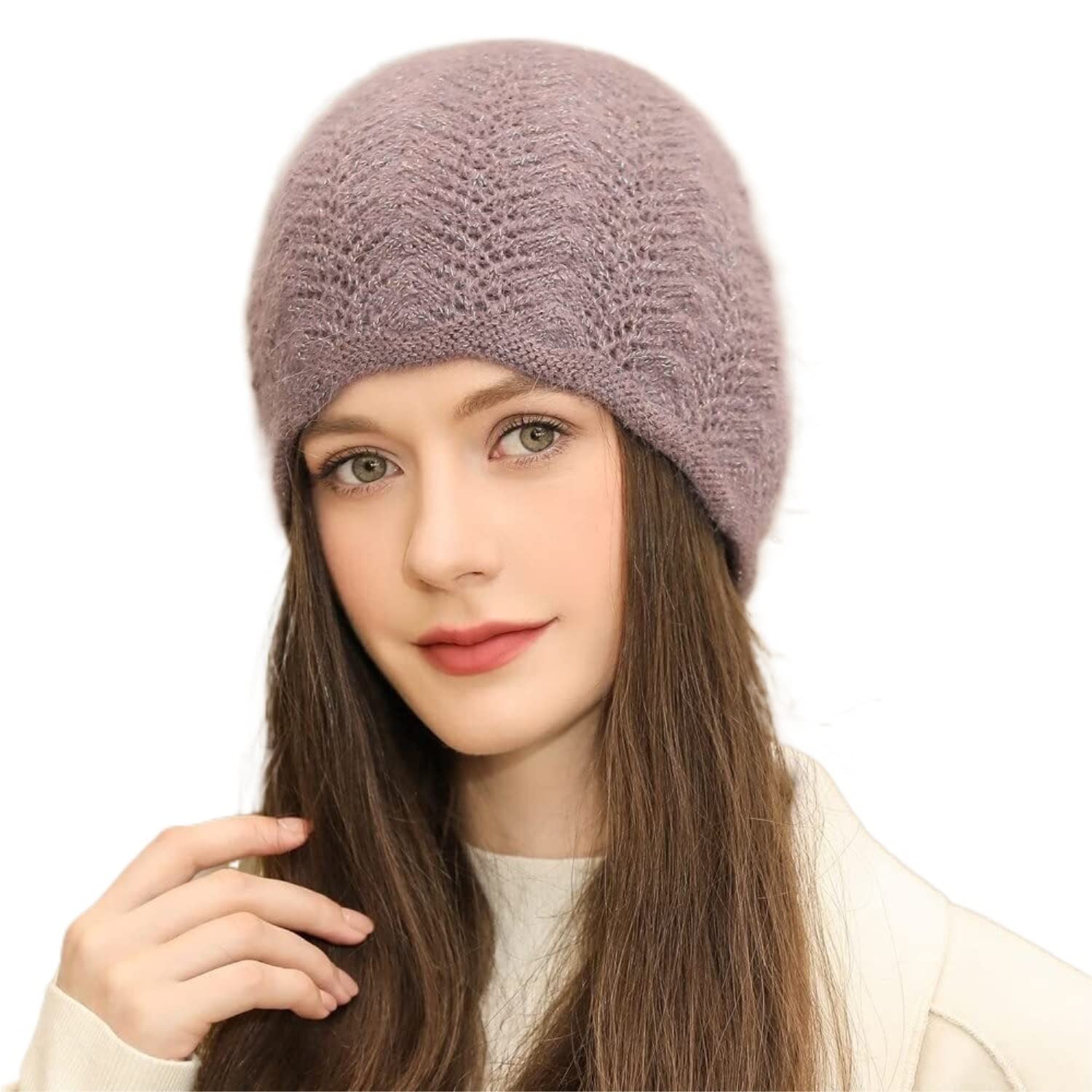 Czapka Beanie Czapka Zimowa Damska Dzianinowa Miękka I Ciepła Z Mankietem (Jeden Rozmiar)