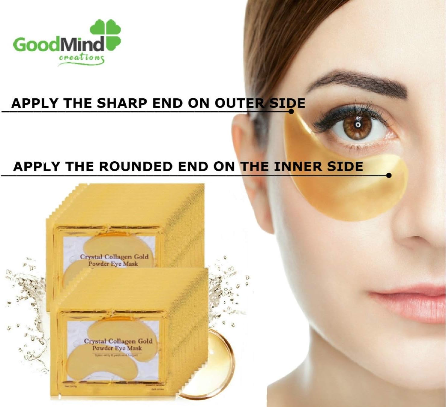 Revitalizing Collagen Under Eye Patches [30pcs] Hydrating Puffy Eyes Dark Circles for Under Eye Gel Pads for Puffiness. Skin Treatment Mask. : Beauty & Personal Care