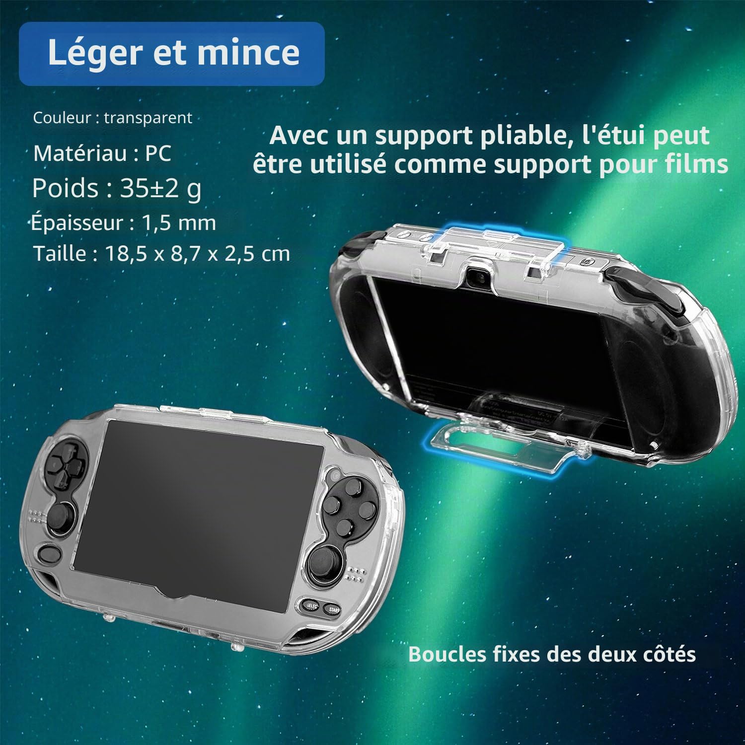 OSTENT Boîtier de Protection en Cristal Clair Guard Case Housse pour Sony PS Vita PSV 1000 PCH-1000