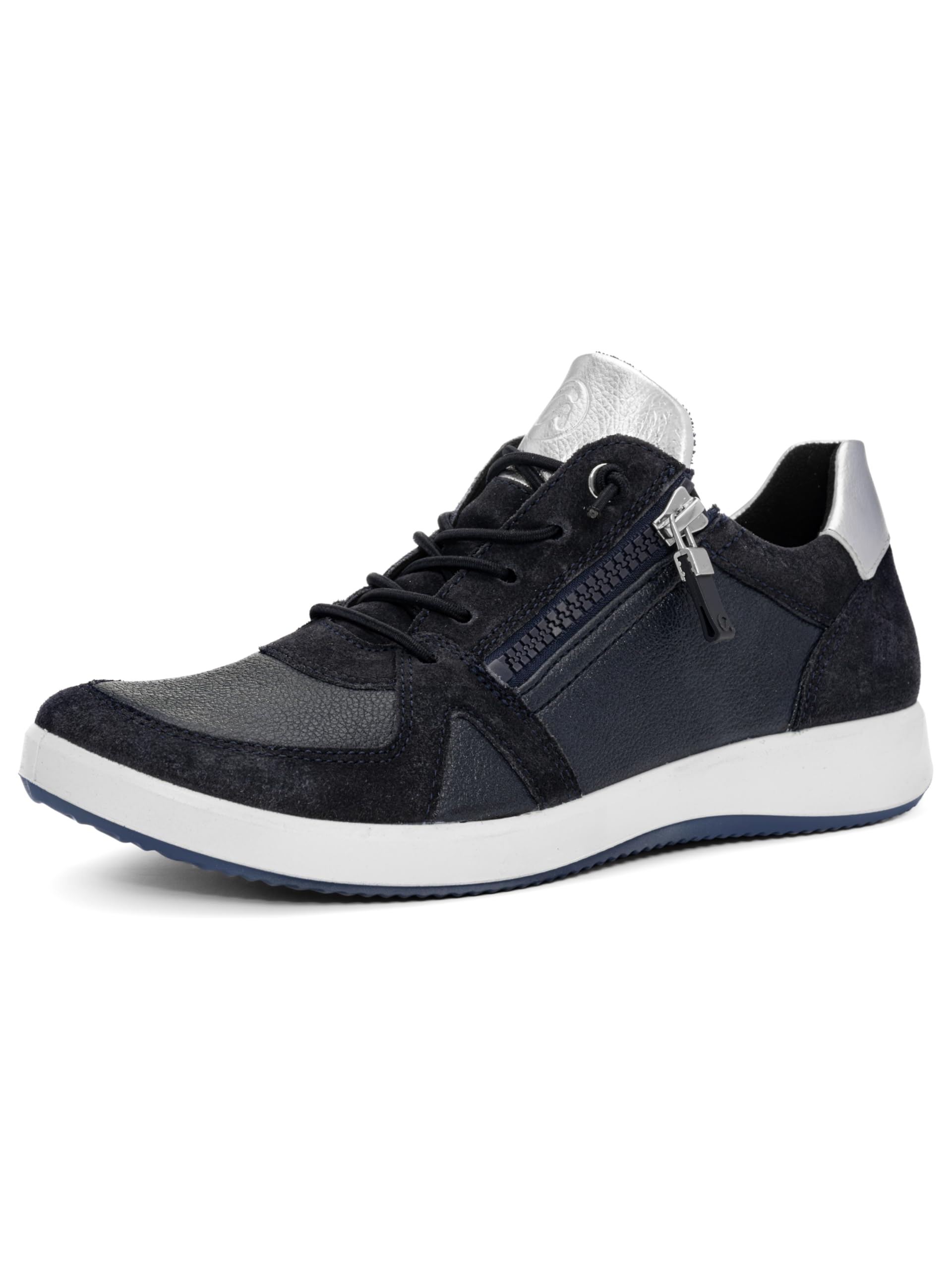 ARA Women's Roma Trainers, Blue Silver, 43 EU Weit