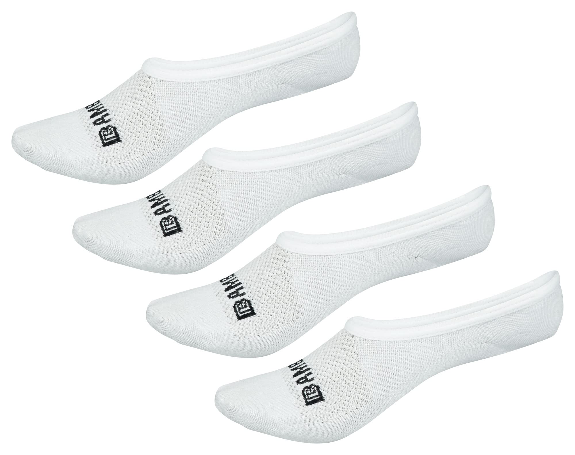 Bamboo Sports Super Low Cut No Show Bamboo Socks- Breathable, Moisture Wicking, Odor Eliminating 4 Pair