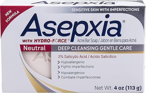 Asepxia Sanar - Barra de jabón de limpieza neutra de 3.53 onzas