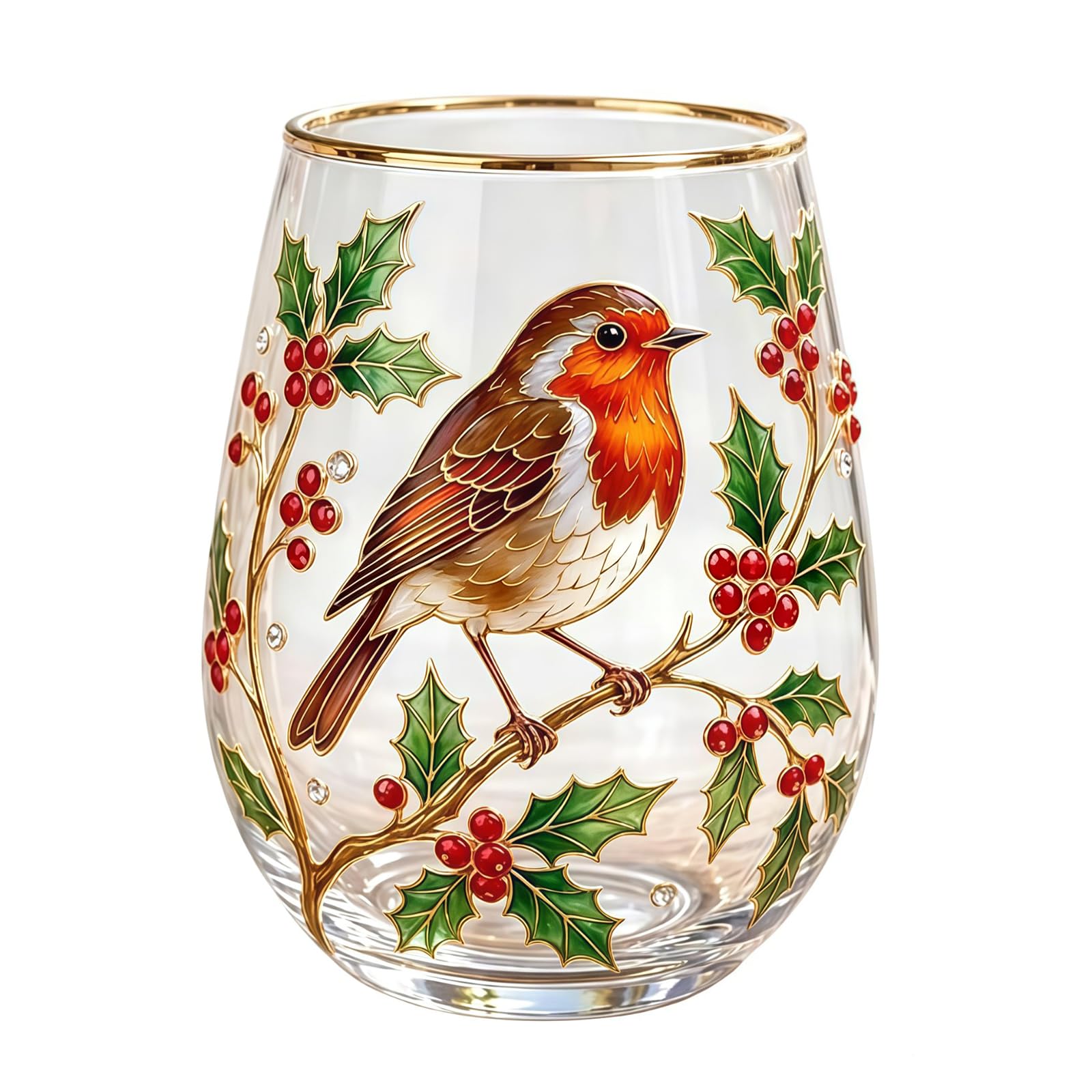 PANGBOER Hummingbird Tea Cup Clear Coffee Mug for Home and Offices Use Multifunctional Drinkware for Beverages Bird Tea Cup