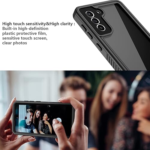 Miniatura 6 de Funda impermeable para Samsung Galaxy S22+Plus, S22+Plus con protector de pantalla integrado, funda protectora de cuerpo completo a prueba de golpes