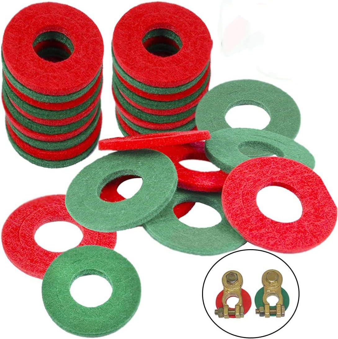 30 pcs Battery Terminal Anti Corrosion Washers Fiber, Battery Terminal Protector