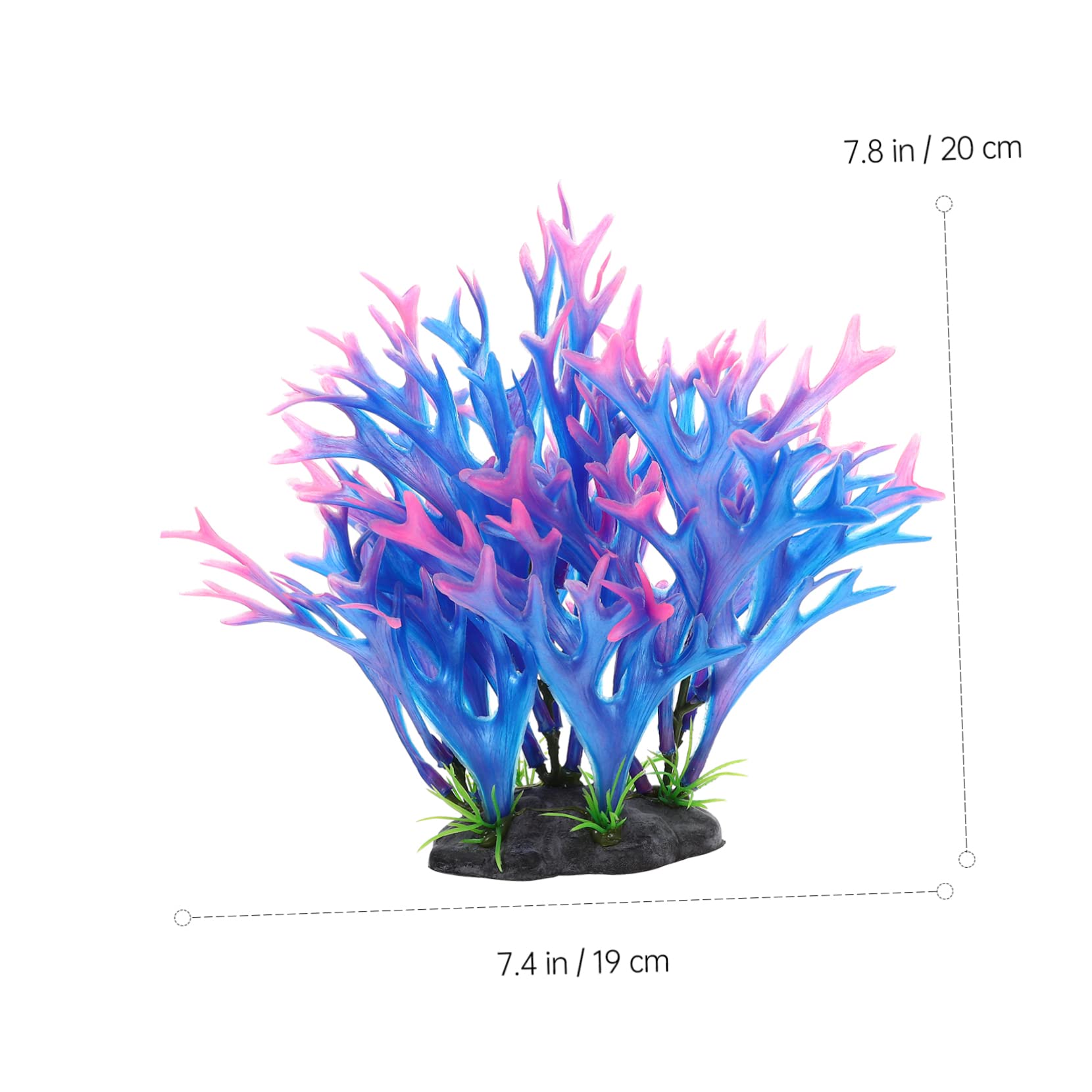 BCOATH Aquarium Coral Decoration Artificial Coral Ornament for Fish Tank Simulated Landscape Decor Easy to Clean No Watering Needed for Saltwater