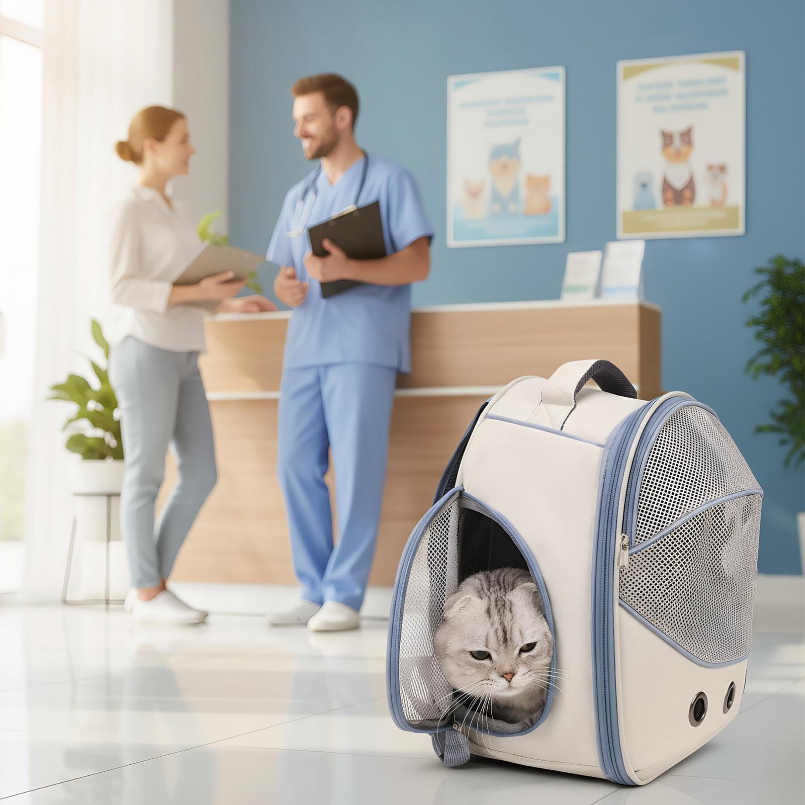 Transportín Para Mascotas Bolsa Cómoda Y Transpirable