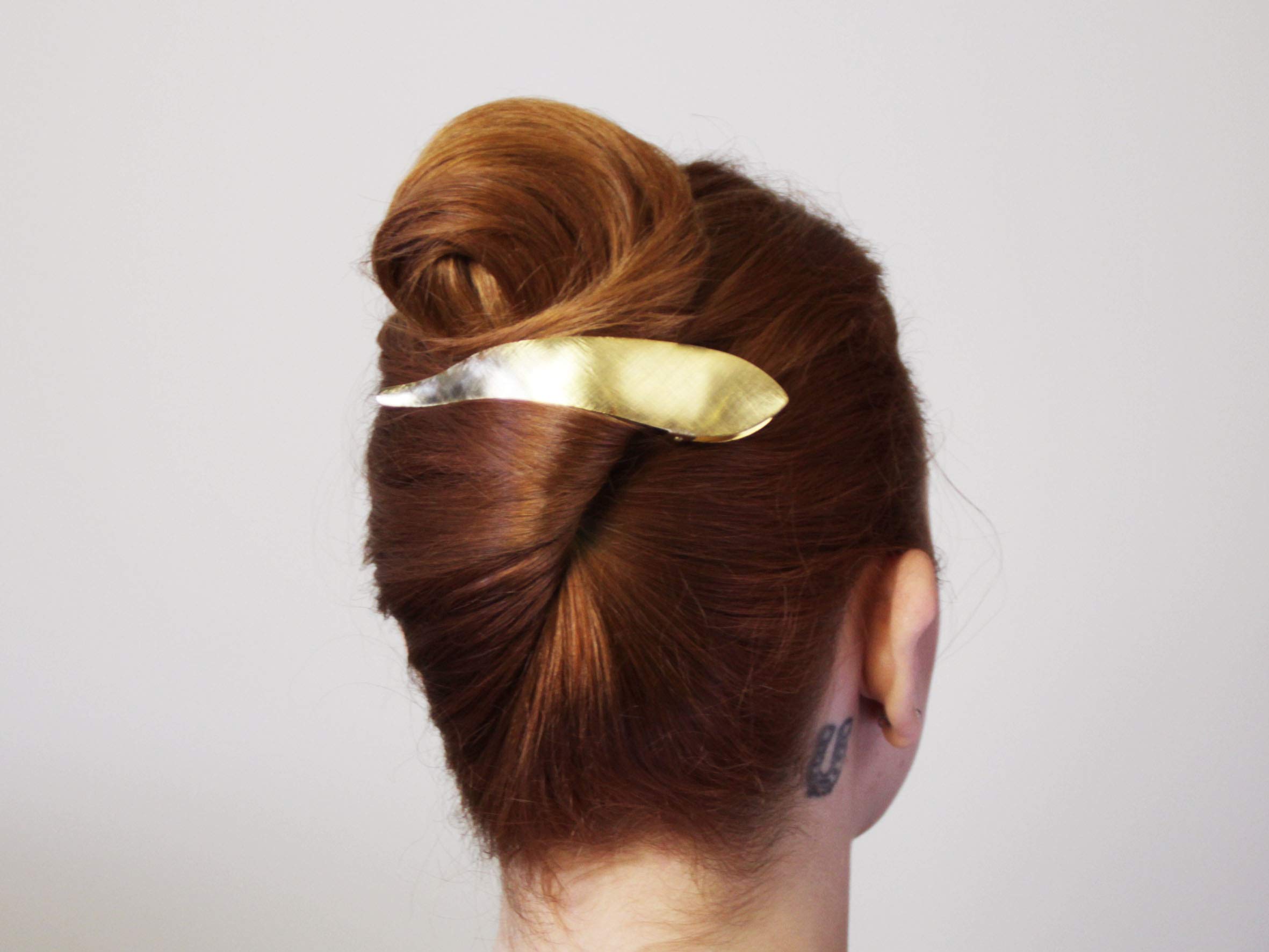 Amazon.com : Ficcare Maximas Hair Clip Ice Gold Large 5
