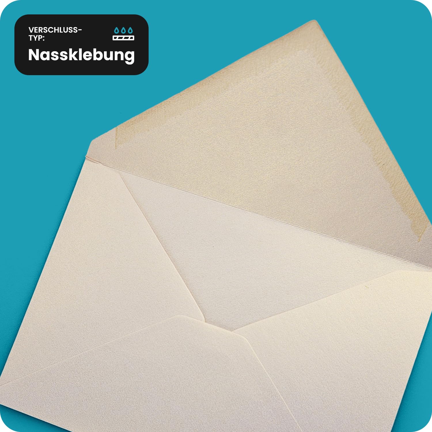 Aster Metallic Silver Netuno 100 buste lettere argento perlato formato C6 114x162 mm 120g