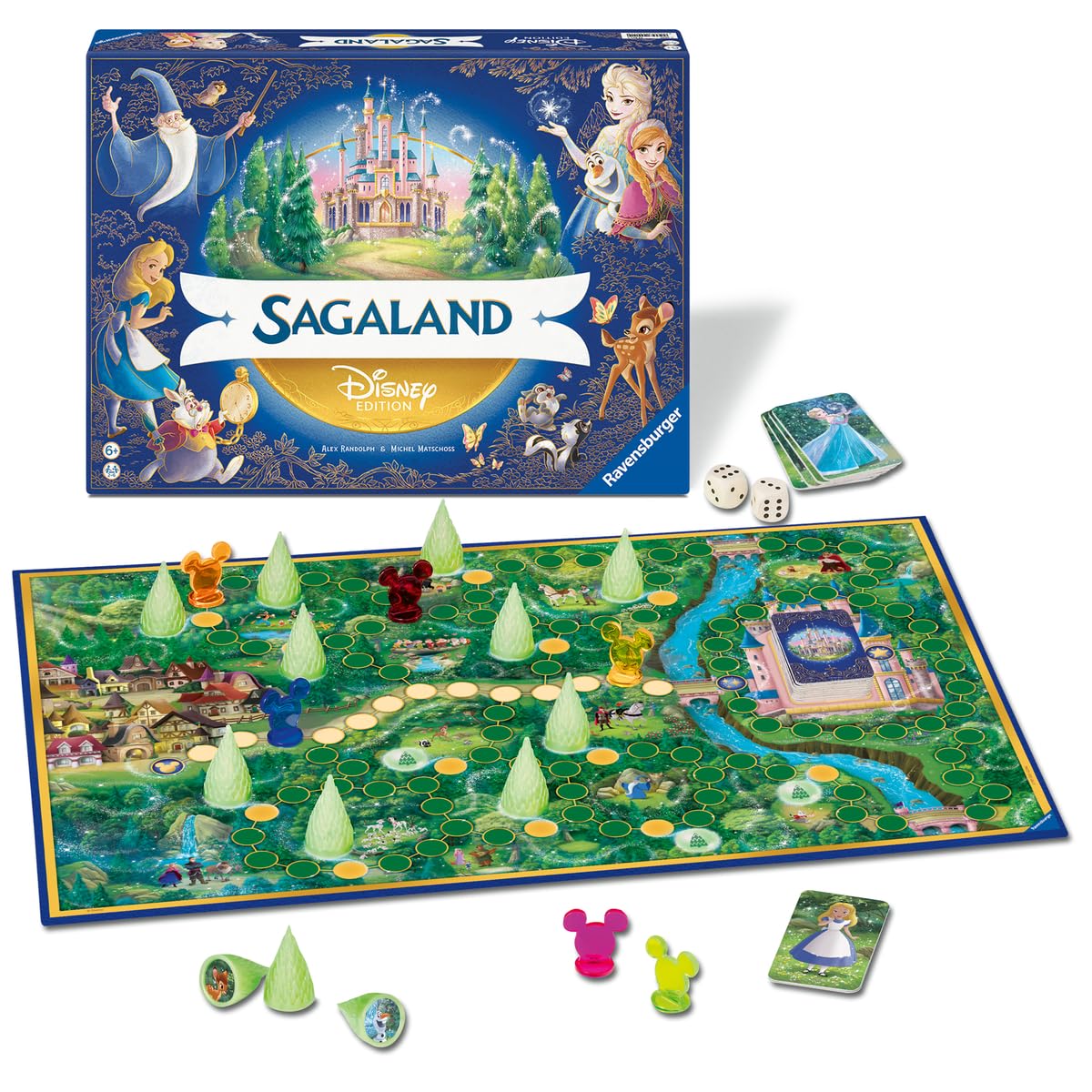 Ravensburger – Disney Sagaland - Jeu de société en Famille - Jeu de mémoire - Enfant et Parents - de 2 à 6 Joueurs à partir de 6 Ans - Mixte - 25121 - Version française