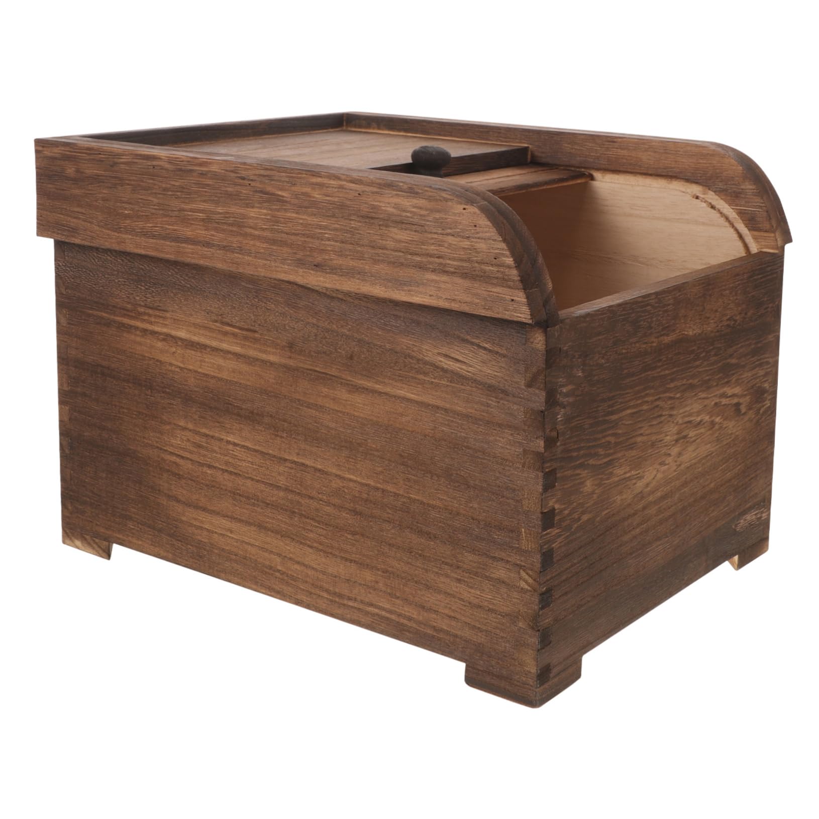 Cabilock Contenedor Multiusos Para Almacenar Alimentos Caja De Arroz De Madera Organizador De Cocina Balde Tapa Almacenamiento De Alimentos