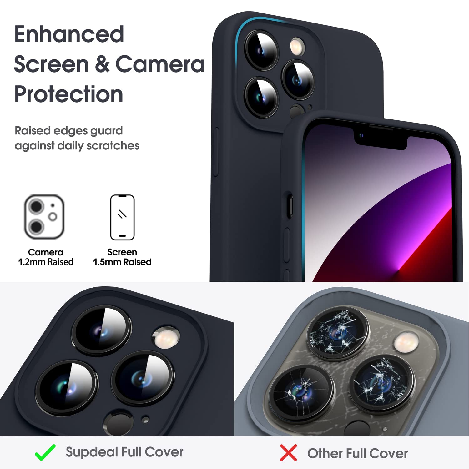 Custodia Silicone Liquido Per IPhone 11 Pro Max - Antiurto, Antimpronte E Protezione 360° - Rosso - Foto 7